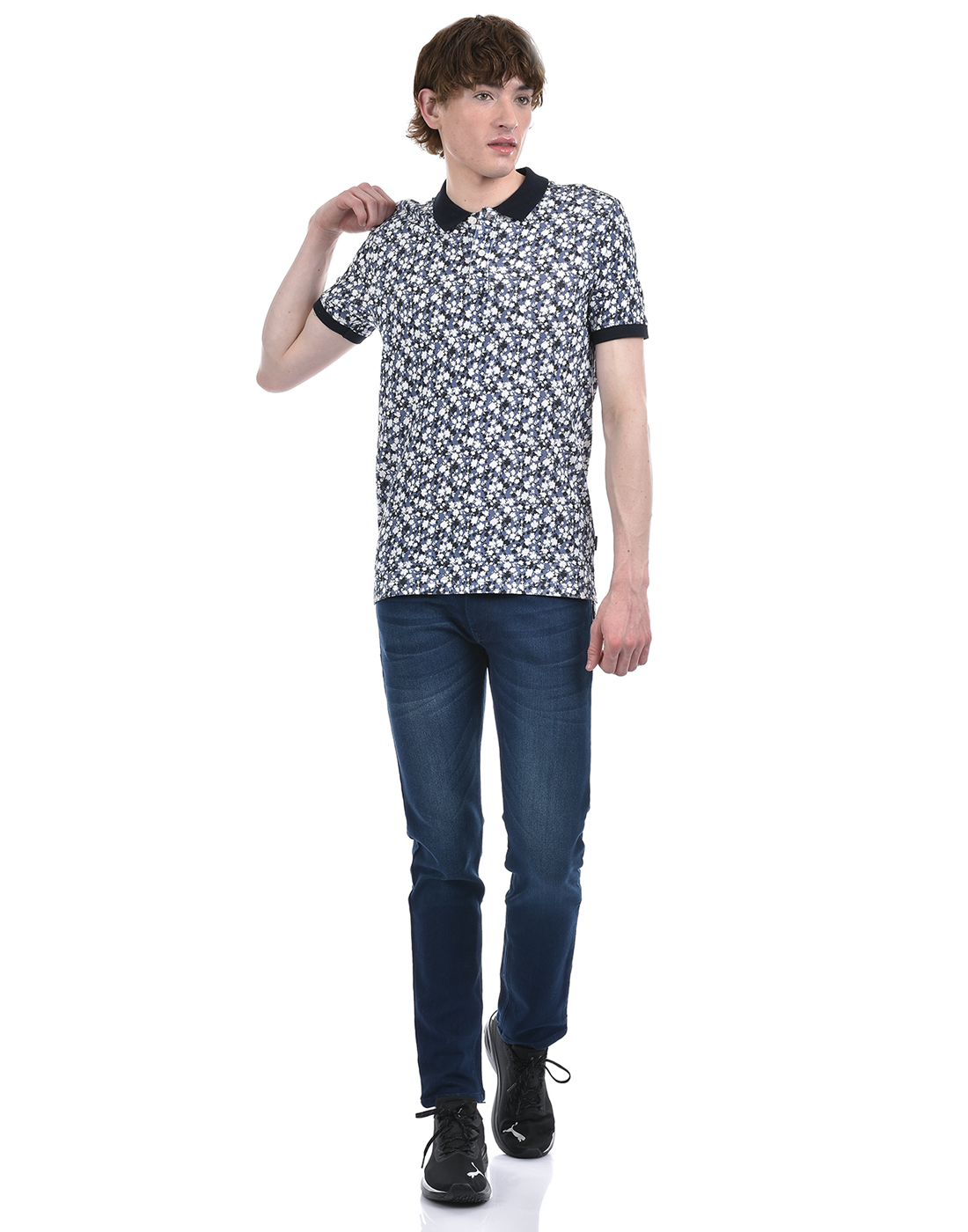 Numero Uno Men Solid Dark Blue Jeans